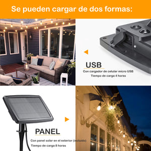 ❤️¡NUEVAS! Luces Guirnaldas Solares para Adornar 😍